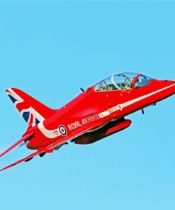 Red Arrows Jet paint by number