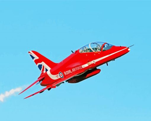 Red Arrows Jet paint by number