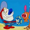 Ren And Stimpy paint by number