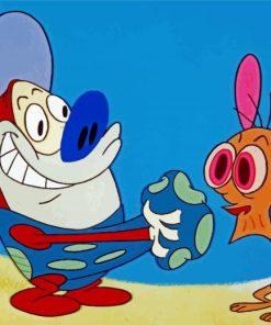 Ren And Stimpy paint by number