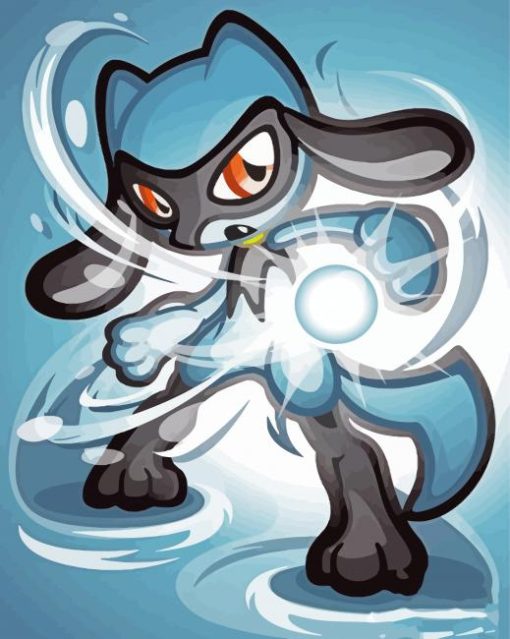 Riolu Art paint by number