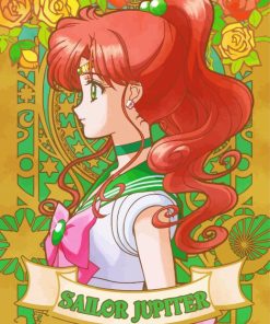 Sailor Jupiter Art Poster paint by number