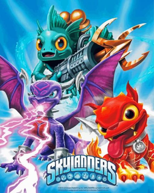 Skylander Poster paint by number