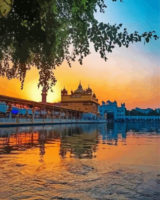 Sri Harmandir Sahib Paint by number