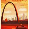 St Louis Mo Illustration paint by number