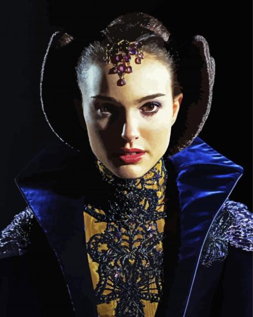 Star Wars Padme Amidala paint by number