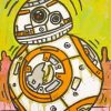 Star Wars Bb8 Art paint by number