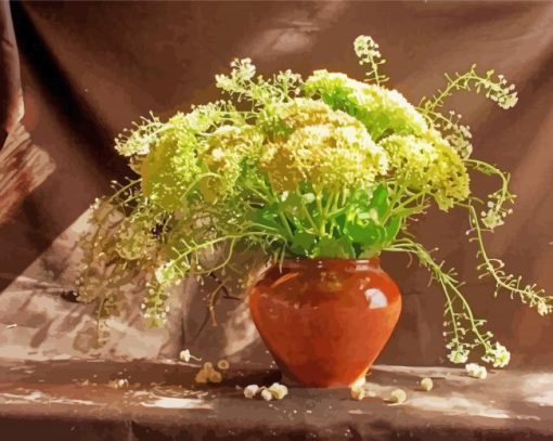 Sunny Bouquet Of Alyssum Paint by number