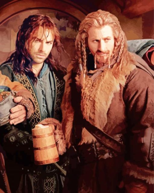 The Hobbit Kili Fili paint by number