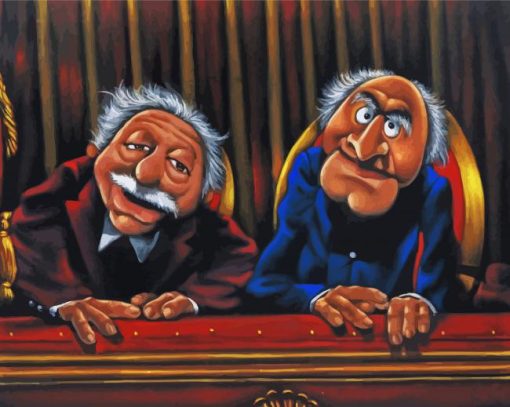 The Muppets Waldorf And Statler paint by number