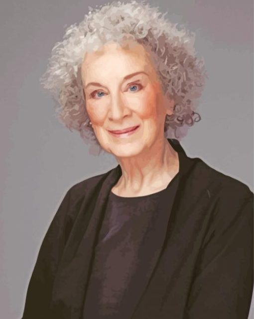 The Poet Margaret Atwood paint by number