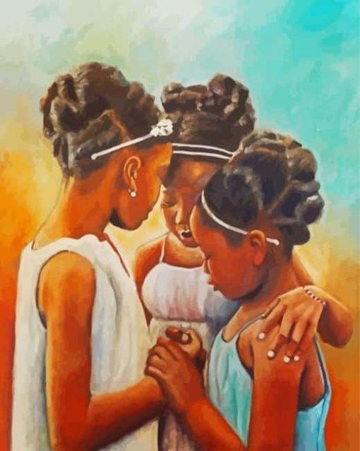 Three Black Girlfriends paint by number