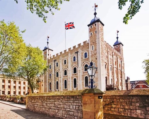 Tower Of London Building paint by number