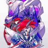 Transformers Decepticon paint by number