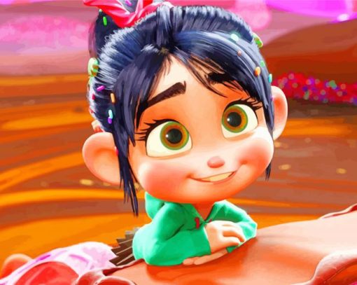 Vanellope Von Schweetz Character paint by number