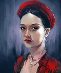 Vietnamese Lady paint by number