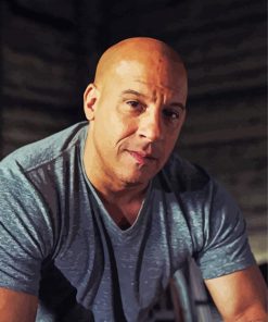 Vin Diesel paint by number