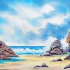 Watercolour Seascape paint by number