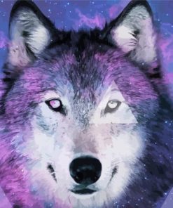 Wolf Space paint by number