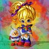 Adorable Rainbow Brite paint by number