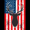 Aesthetic American Flag Deer Paint by number