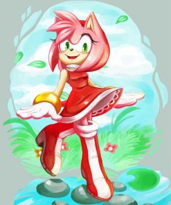 Aesthetic Amy Rose paint by number