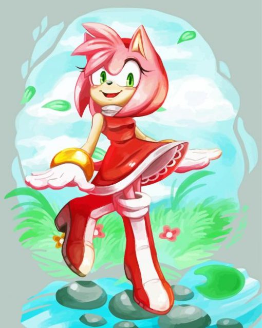 Aesthetic Amy Rose paint by number