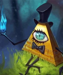 Aesthetic Bill Cipher paint by number