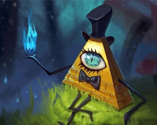 Aesthetic Bill Cipher paint by number