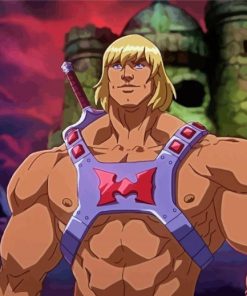 Aesthetic He Man Masters Of The Universe paint by number