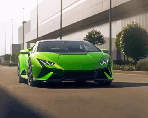 Aesthetic Lambo Huracan paint by number