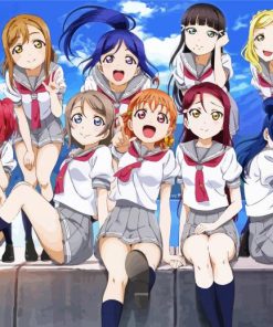 Aesthetic Love Live Anime paint by number