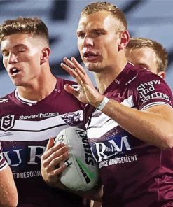 Aesthetic Manly NRL paint by number