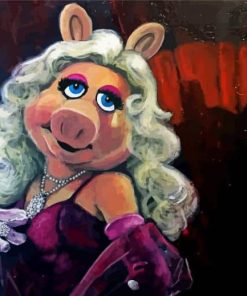 Aesthetic Miss Piggy paint by number