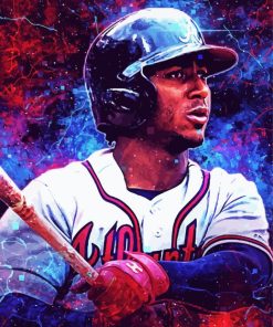 Aesthetic Ozzie Albies paint by number