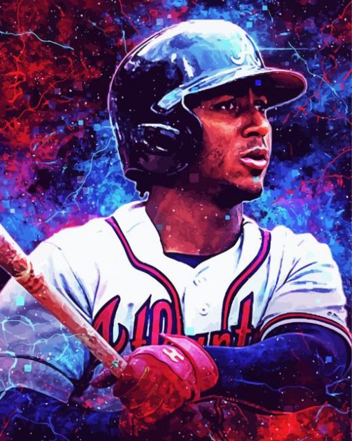 Aesthetic Ozzie Albies paint by number