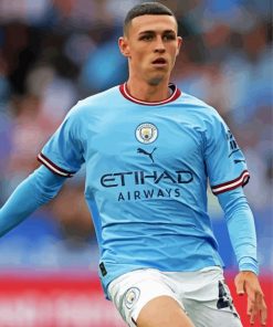 Aesthetic Phil Foden paint by number