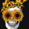 Aesthetic Skull Sunflower paint by number