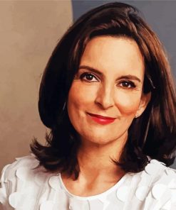 Aesthetic Tina Fey paint by number