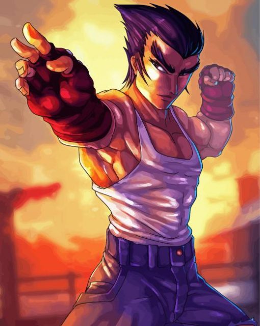 Aesthetic Kazuya Art paint by number