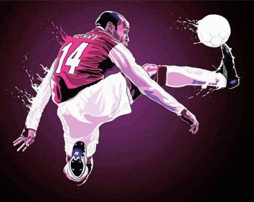 Aesthetic Thierry Henry paint by number