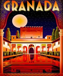 Alhambra Spain paint by number