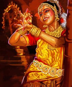 Beautiful Hindu Dancer paint by number