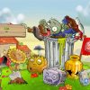 Beautiful Plants Vs Zombies Video Game Paint by number