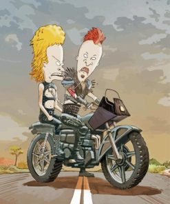 Beavis And Butthead Illustration paint by number