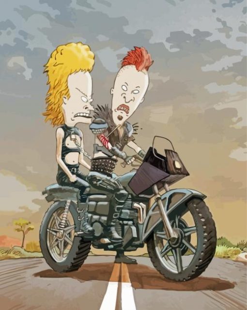 Beavis And Butthead Illustration paint by number