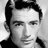 Black And White Gregory Peck Art paint by number