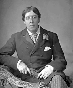 Black And White Oscar Wilde paint by number