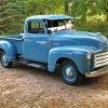 Blue 1953 GMC Ton Truck paint by number