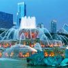 Buckingham Fountain Chicago paint by number